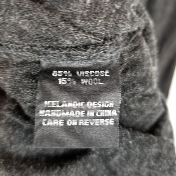 Elm Design Matthildur Gray Jersey Knit Drape Neck Ruched Dress Size 8 - Picture 5 of 7